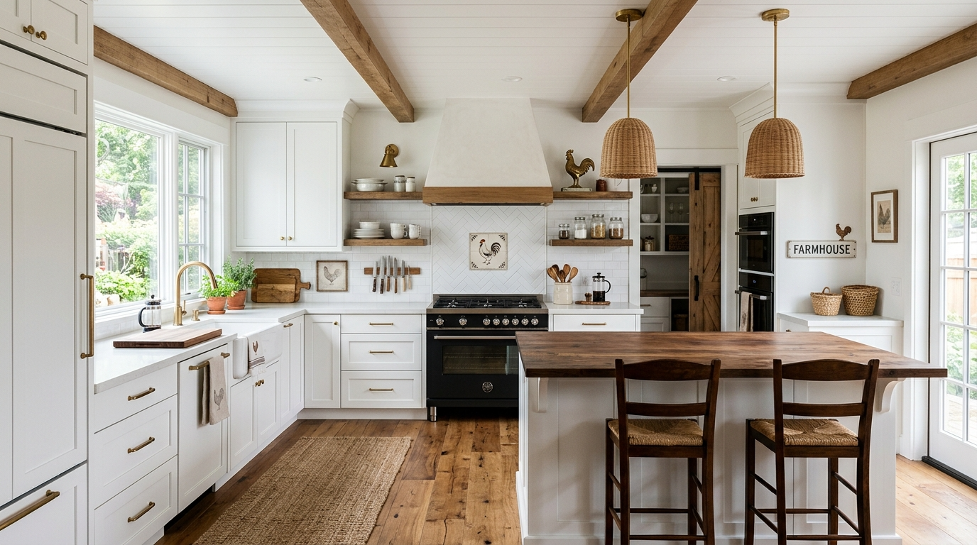 Keep countertops edited so the decor feels intentional